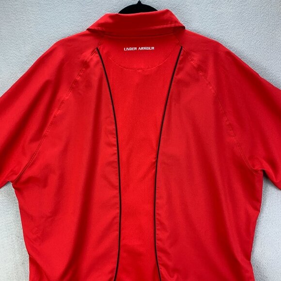 Under‎ Armour Mens Golf Polo Shirt Extra Large Red Performance TPC Sawgrass - Picture 5 of 12
